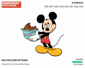 Mickey - Disney Characters - Easter - Holiday Inspired Embroidery Design in 3 sizes & 8 formats