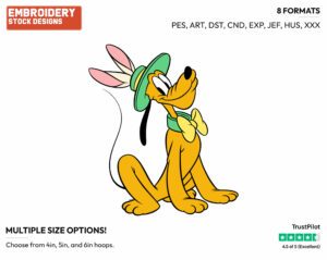 Winnie The Pooh, Piglet And Rabbit - Disney Characters - Easter - Holiday Inspired Embroidery Design in 3 sizes & 8 formats