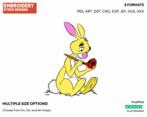 Rabbit - Disney Characters - Easter - Holiday Inspired Embroidery Design in 3 sizes & 8 formats