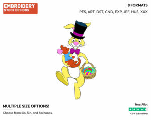 Rabbit - Disney Characters - Easter - Holiday Inspired Embroidery Design in 3 sizes & 8 formats