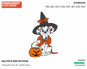Dalmatian Puppy - Disney Characters - Halloween - Holiday Inspired Embroidery Design in 3 sizes & 8 formats