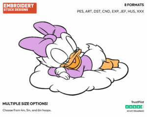 Baby Daisy Sleeping On Cloud - Disney Babies - Embroidery Design in 3 sizes & 8 formats