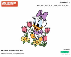 Baby Daisy, Flowers - Disney Babies - Embroidery Design in 3 sizes & 8 formats