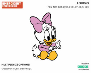 Baby Daisy - Disney Babies - Embroidery Design in 3 sizes & 8 formats