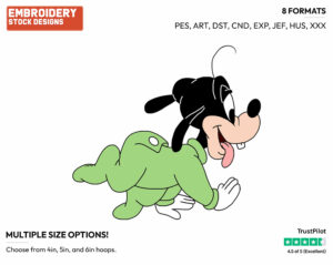 Baby Goofy Crawling - Disney Babies - Embroidery Design in 3 sizes & 8 formats