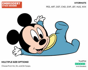 Baby Mickey - Disney Babies - Embroidery Design in 3 sizes & 8 formats