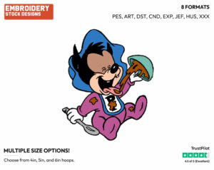 Baby Pete Eating - Disney Babies - Embroidery Design in 3 sizes & 8 formats
