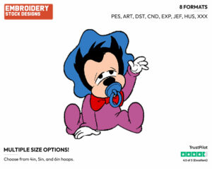 Sleepy Baby Pete - Disney Babies - Embroidery Design in 3 sizes & 8 formats