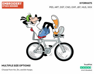 Don'T Try This At Home - Disney's Goofy - Embroidery Design in 3 sizes & 8 formats