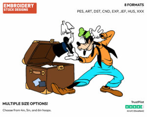Goofy The Magician - Disney's Goofy - Embroidery Design in 3 sizes & 8 formats