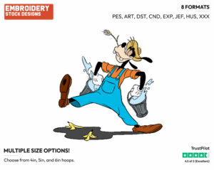 Farmer Goofy - Disney's Goofy - Embroidery Design in 3 sizes & 8 formats