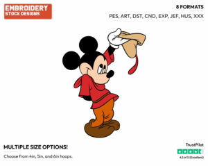 Medieval Times Mickey - Disney's Mickey Mouse - Embroidery Design in 3 sizes & 8 formats