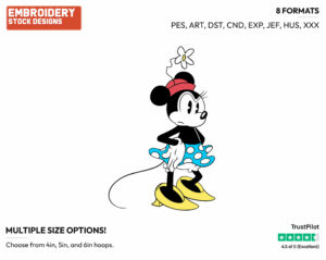 Peeved - Disney's Classic Mickey Mouse - Embroidery Design in 3 sizes & 8 formats