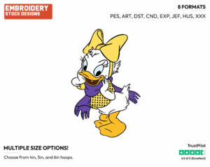 Daisy's Niece - Disney's Pete, Horace, Clarabelle Cow & Others - Embroidery Design in 3 sizes & 8 formats