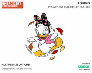 Daisy's Niece - Disney's Pete, Horace, Clarabelle Cow & Others - Embroidery Design in 3 sizes & 8 formats