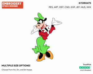 Clarabelle Cow - Disney's Pete, Horace, Clarabelle Cow & Others - Embroidery Design in 3 sizes & 8 formats