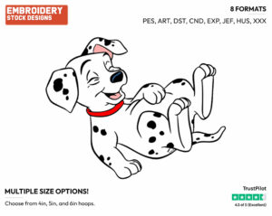 Puppy - Disney's 101 Dalmatians - Embroidery Design in 3 sizes & 8 formats