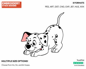 Freckles - Disney's 101 Dalmatians - Embroidery Design in 3 sizes & 8 formats