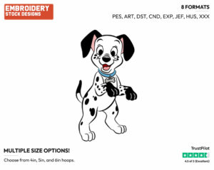 Little Dipper - Disney's 101 Dalmatians - Embroidery Design in 3 sizes & 8 formats