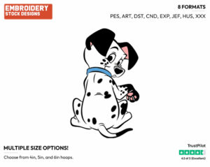 Little Dipper Back View - Disney's 101 Dalmatians - Embroidery Design in 3 sizes & 8 formats