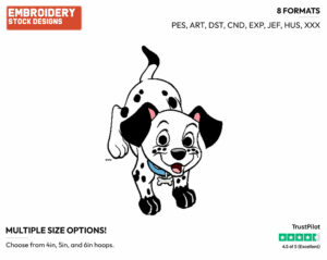 Little Dipper - Disney's 101 Dalmatians - Embroidery Design in 3 sizes & 8 formats