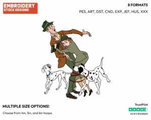 Roger, Anita, Pongo, Perdita - Disney's 101 Dalmatians - Embroidery Design in 3 sizes & 8 formats