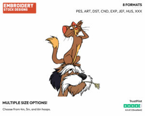 Tibbs, Colonel - Disney's 101 Dalmatians - Embroidery Design in 3 sizes & 8 formats
