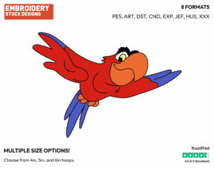 Flying - Disney's Aladdin - Embroidery Design in 3 sizes & 8 formats
