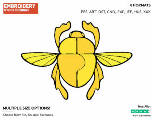 Scarab - Disney's Aladdin - Embroidery Design in 3 sizes & 8 formats