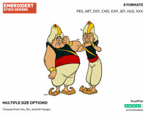 Palace Guards - Disney's Aladdin - Embroidery Design in 3 sizes & 8 formats