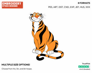 Rajah - Disney's Aladdin - Embroidery Design in 3 sizes & 8 formats