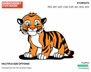 Baby Rajah - Disney's Aladdin - Embroidery Design in 3 sizes & 8 formats