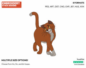 Thomas O'Malley - Disney's The Aristocats - Embroidery Design in 3 sizes & 8 formats