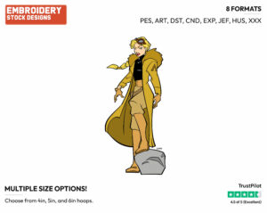 Helga Sinclair - Disney's Alice in Wonderland - Embroidery Design in 3 sizes & 8 formats