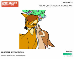 Adult Bambi, Faline - Disney's Bambi - Embroidery Design in 3 sizes & 8 formats