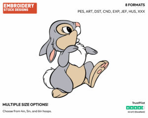 Thumper - Disney's Bambi - Embroidery Design in 3 sizes & 8 formats