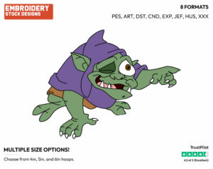 Creeper - Disney's The Black Cauldron - Embroidery Design in 3 sizes & 8 formats