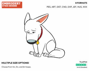 Bolt - Disney's Bolt - Embroidery Design in 3 sizes & 8 formats