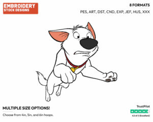 Bolt - Disney's Bolt - Embroidery Design in 3 sizes & 8 formats