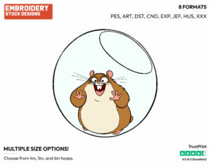 Rhino - Disney's Bolt - Embroidery Design in 3 sizes & 8 formats
