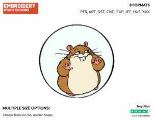Rhino - Disney's Bolt - Embroidery Design in 3 sizes & 8 formats