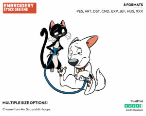 Bolt, Mittens - Disney's Bolt - Embroidery Design in 3 sizes & 8 formats