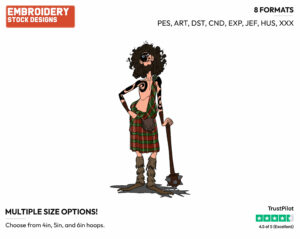Lord Macintosh - Disney's Brave - Embroidery Design in 3 sizes & 8 formats