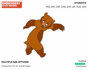 Kenai - Disney's Brother Bear - Embroidery Design in 3 sizes & 8 formats