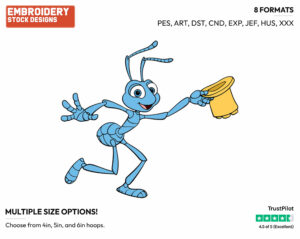 Flik Circus - Disney's A Bug's Life - Embroidery Design in 3 sizes & 8 formats