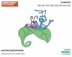 Dot, Flik - Disney's A Bug's Life - Embroidery Design in 3 sizes & 8 formats