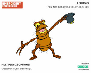 P. T. Flea - Disney's A Bug's Life - Embroidery Design in 3 sizes & 8 formats