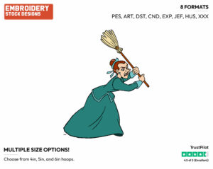 Prudence - Disney's Cinderella - Embroidery Design in 3 sizes & 8 formats