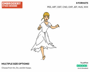 Cinderella - Disney's Cinderella - Embroidery Design in 3 sizes & 8 formats