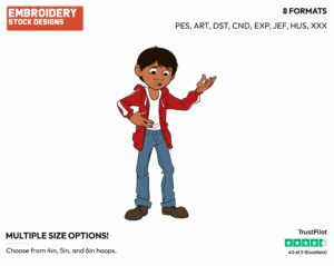 Miguel - Disney's Coco - Embroidery Design in 3 sizes & 8 formats